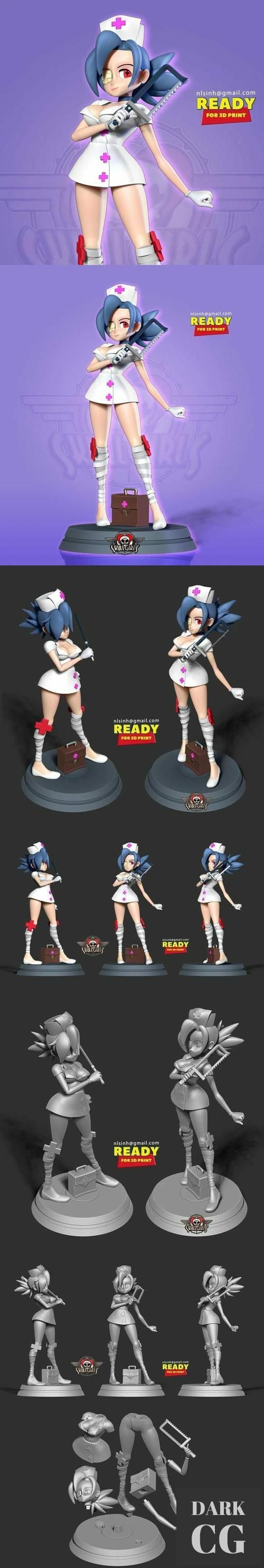 ﻿Valentine - Skullgirls Fanart – 3D Print