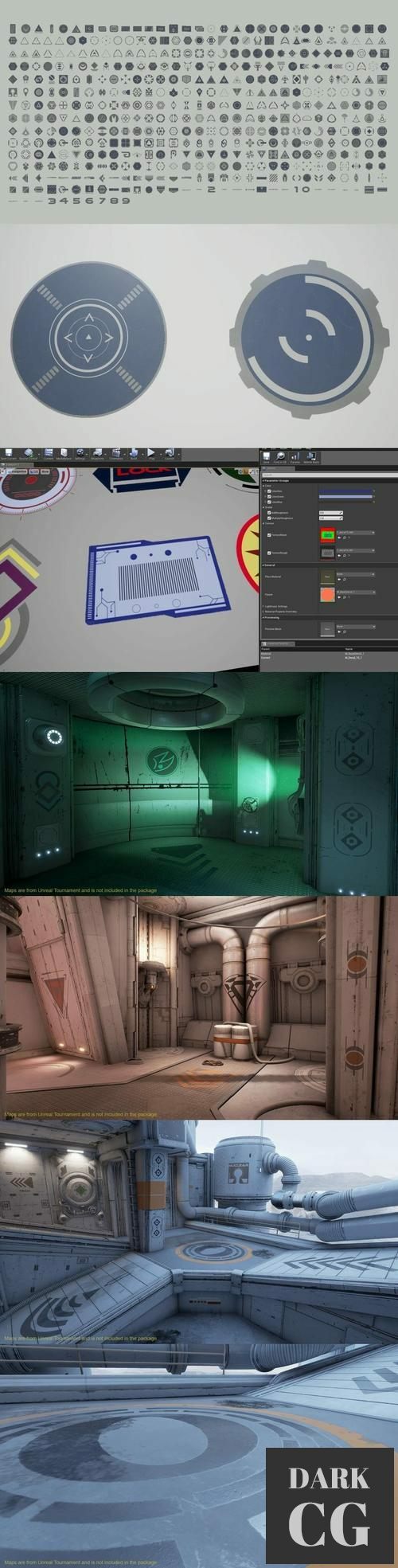 Unreal Engine SciFi Decals Pack Vol 1