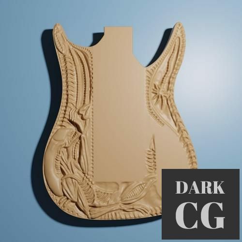 Alien Gitaar Base – 3D Print