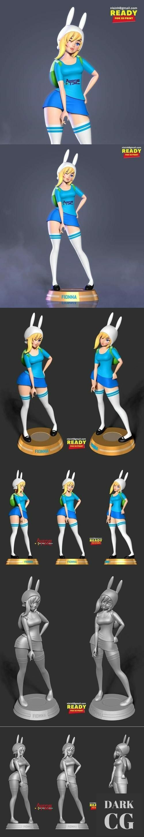 Fionna - Adventure Time Fanart – 3D Print