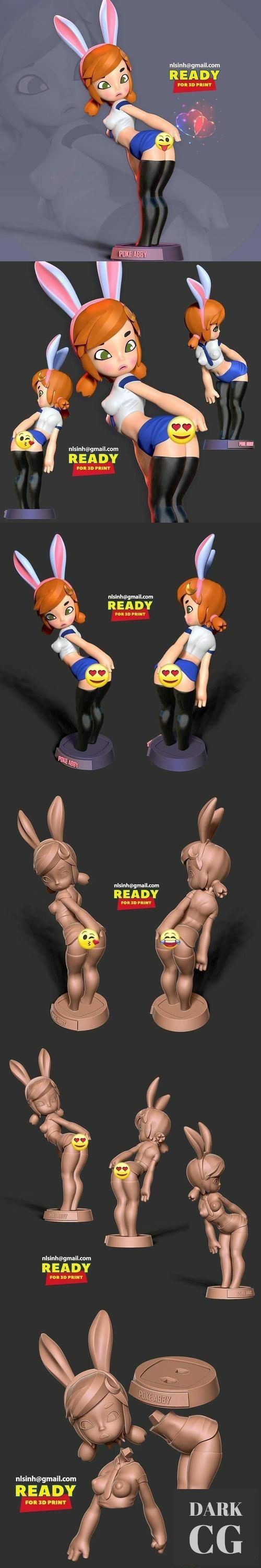 Poke Abby Fanart – 3D Print