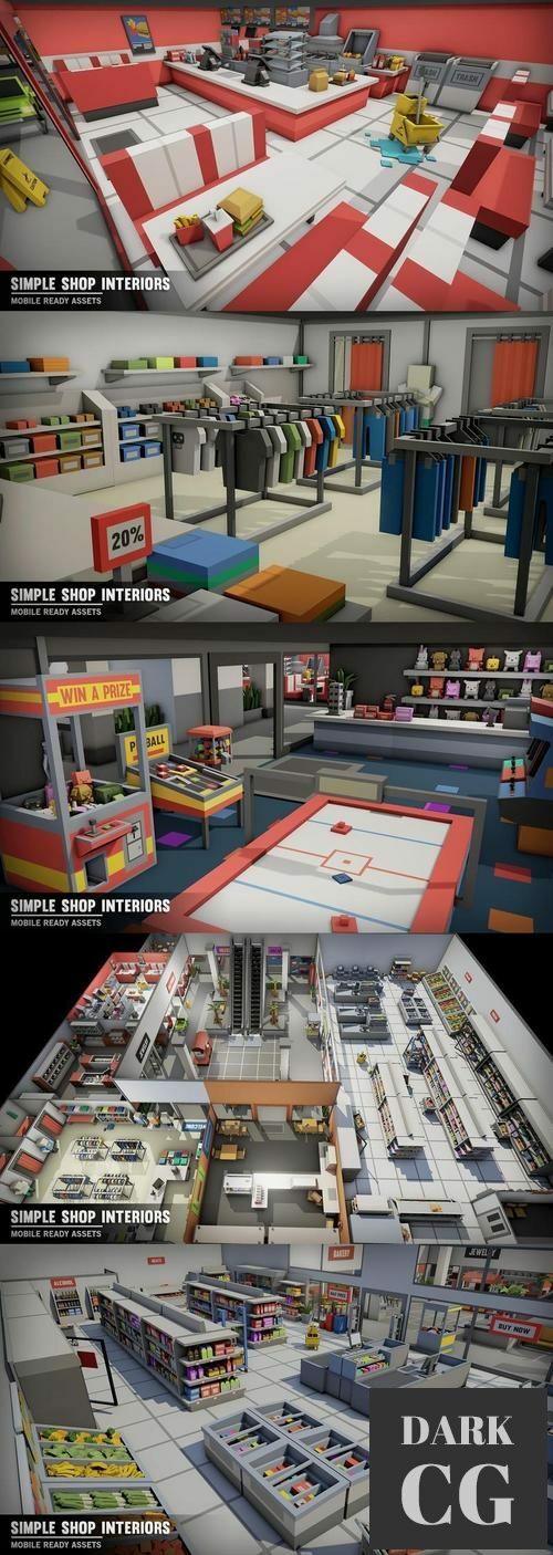 Unreal Engine Simple Shop Interiors