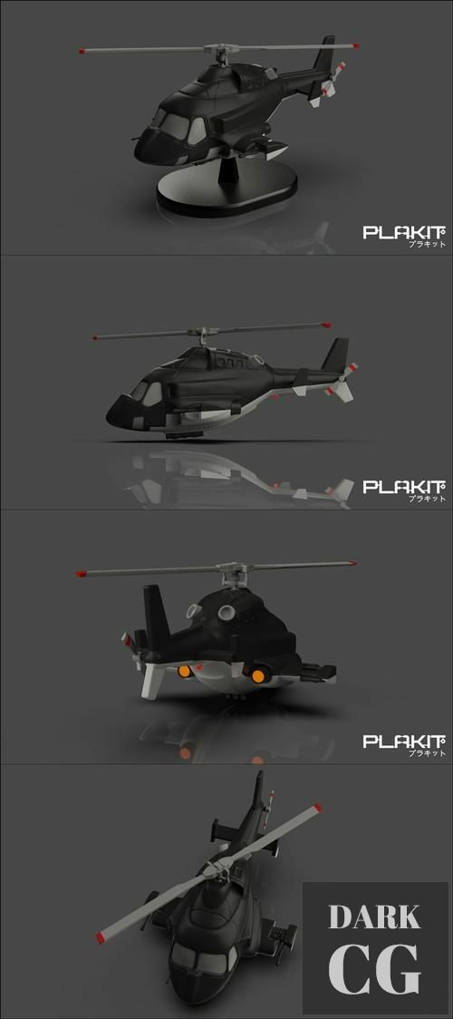 ﻿PlaKit Airwolf – 3D Print