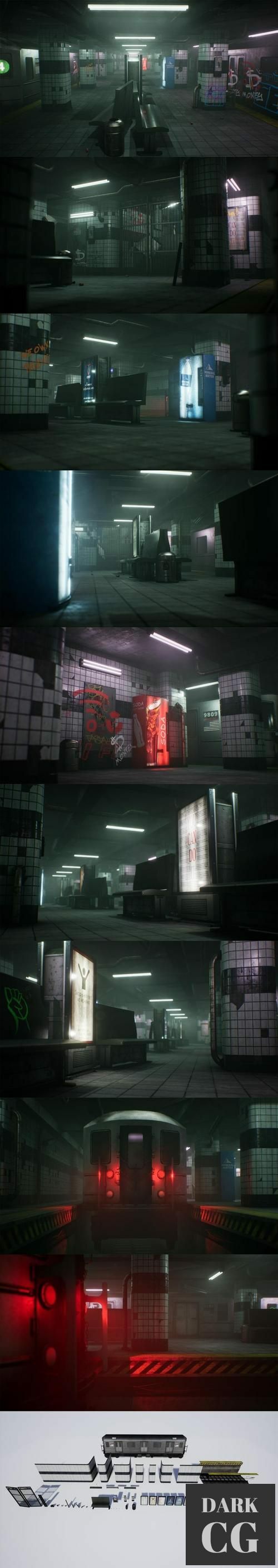 Unreal Engine Subway Station
