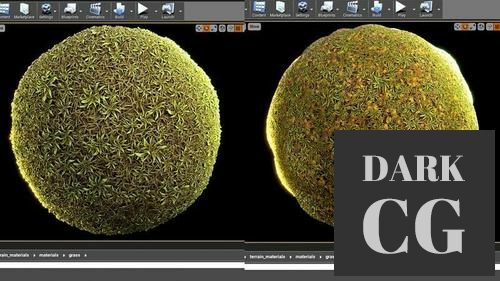 Unreal Engine – "terrain materials" pack of 21 materials