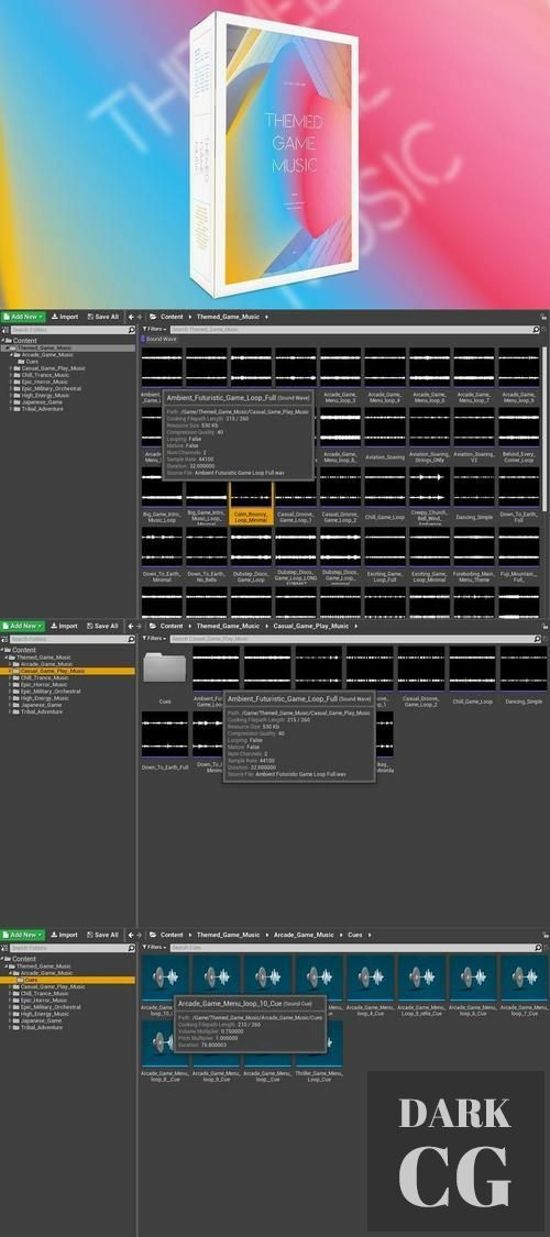 Unreal Engine Themed Game Music Loops