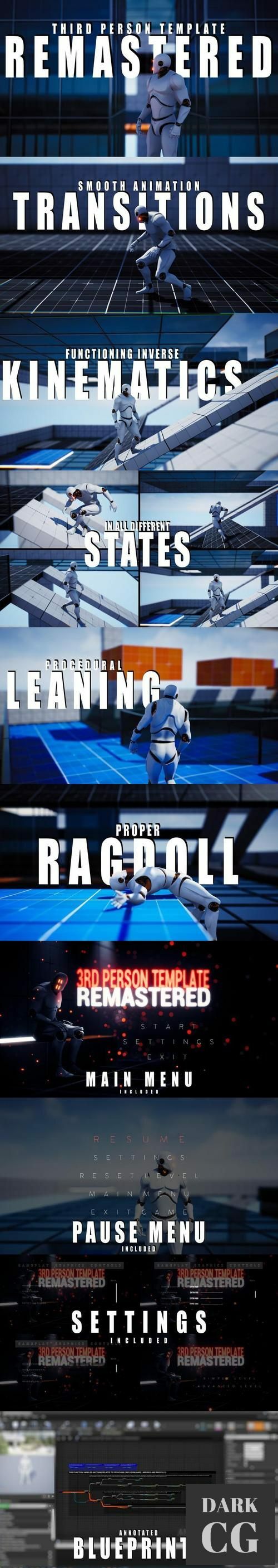 Unreal Engine Third Person Template Remastered v3