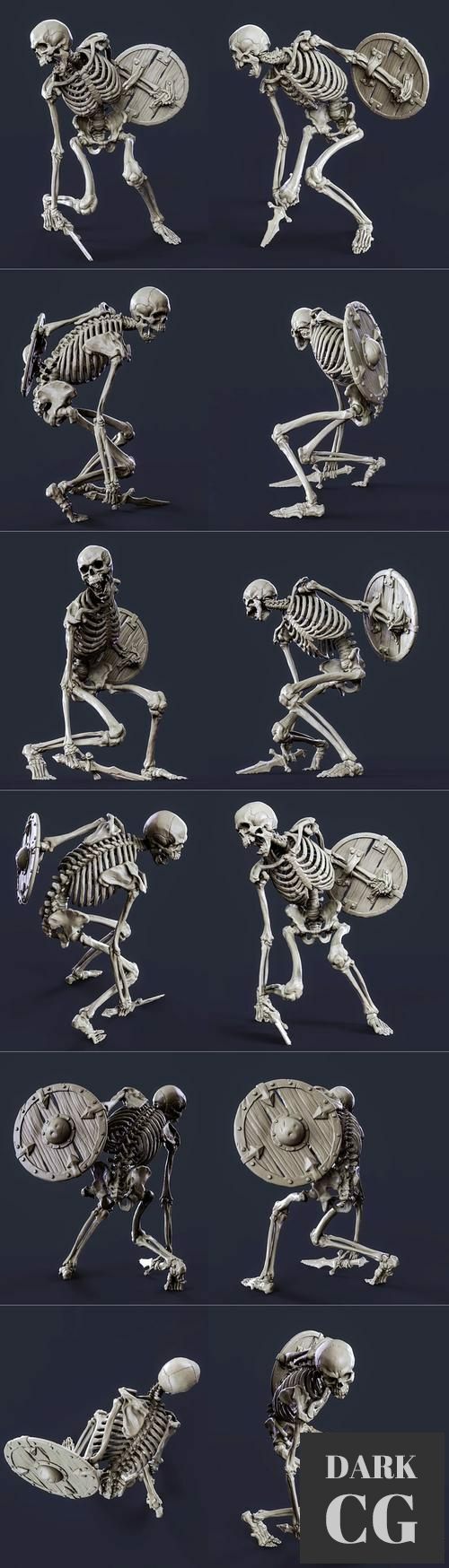 ﻿Evil Skeleton Warrior – 3D Print