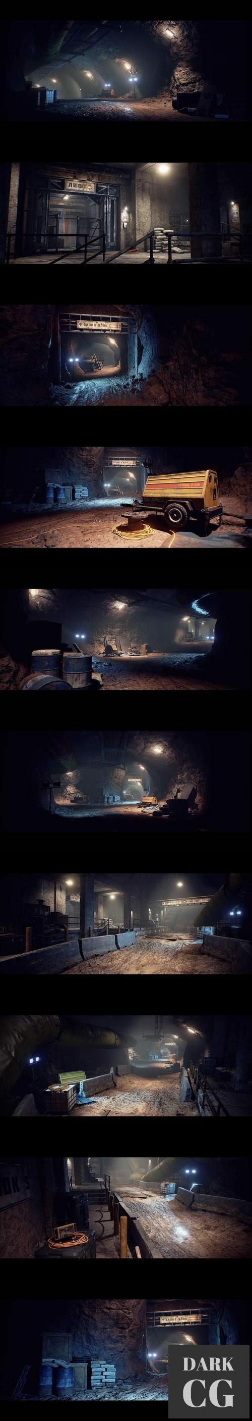 Unreal Engine Underground Caves and Bunker