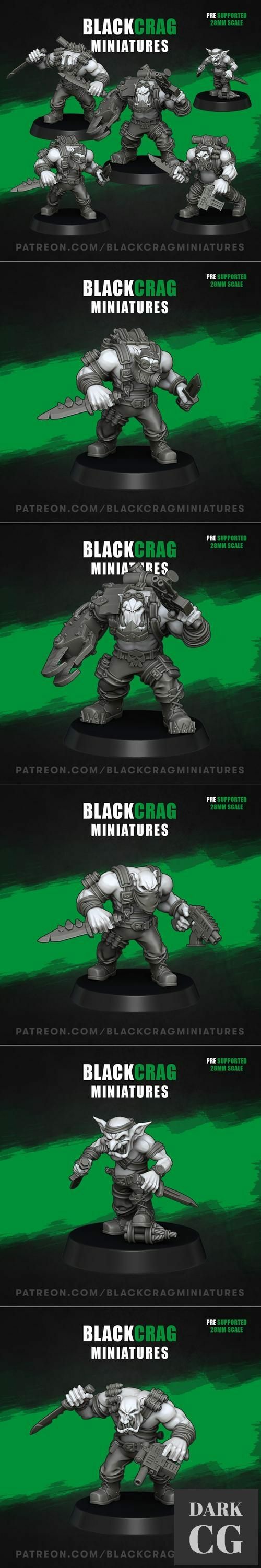 ﻿BlackCrag - Orc Special Forces – 3D Print