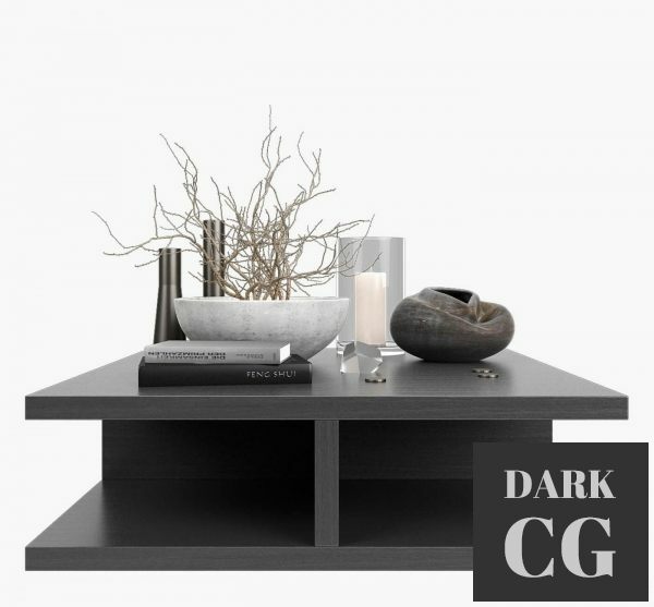 3D Model Coffee table decor 2