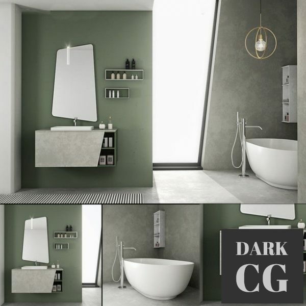 3D Model Bathroom furniture set Arcom e Ly 3