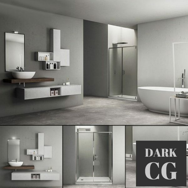 3D Model Bathroom furniture set Arcom e Ly