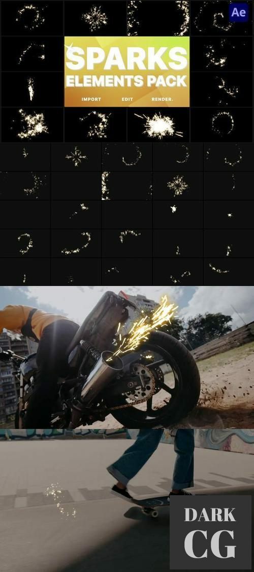 Sparks Pack | After Effects 36384240