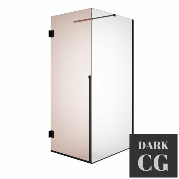 3D Model Nouveau Corner Shower Cabin by Ex t