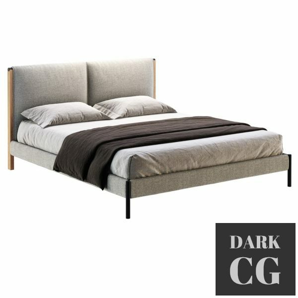 3D Model Ricordi 1862 Bed by Zanotta