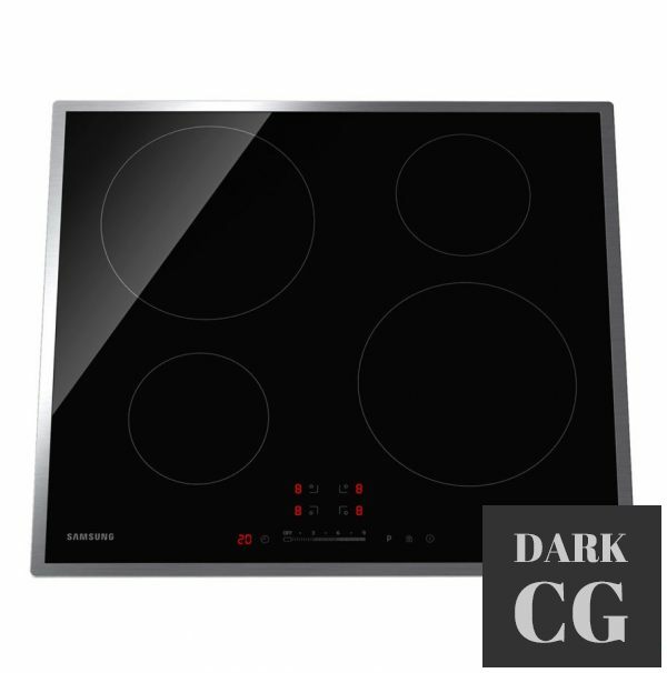 3D Model Self sufficient Induction Hob 60 cm NZ64H by Samsung