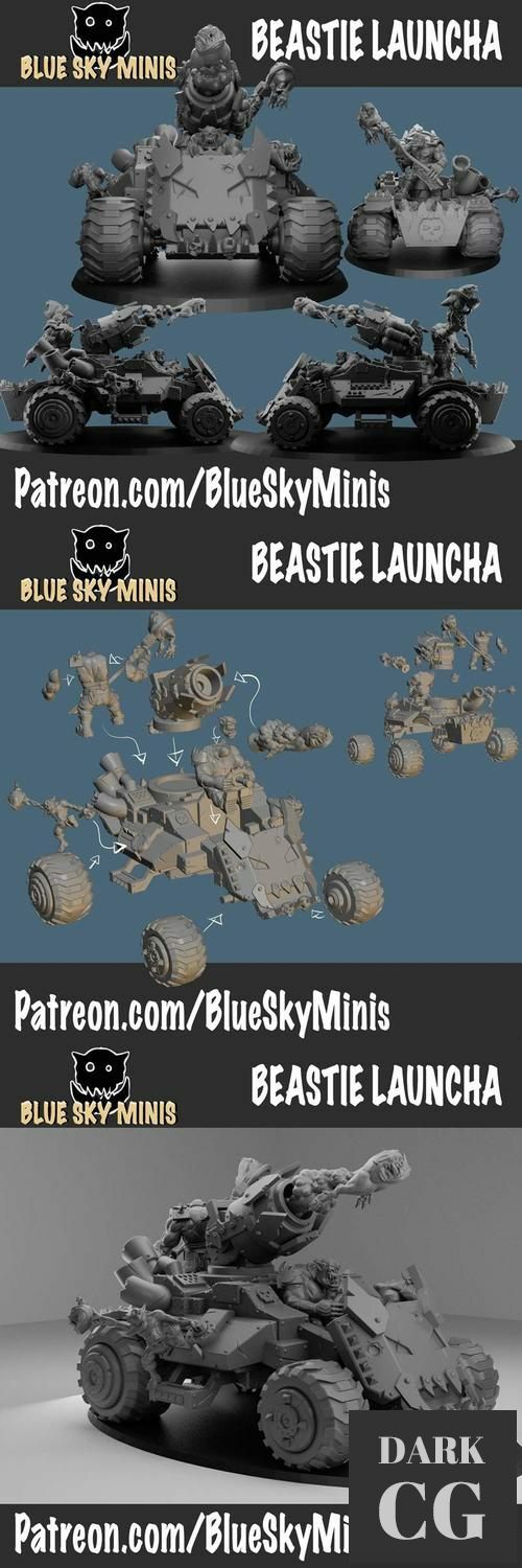 Beastie Launcha – 3D Print