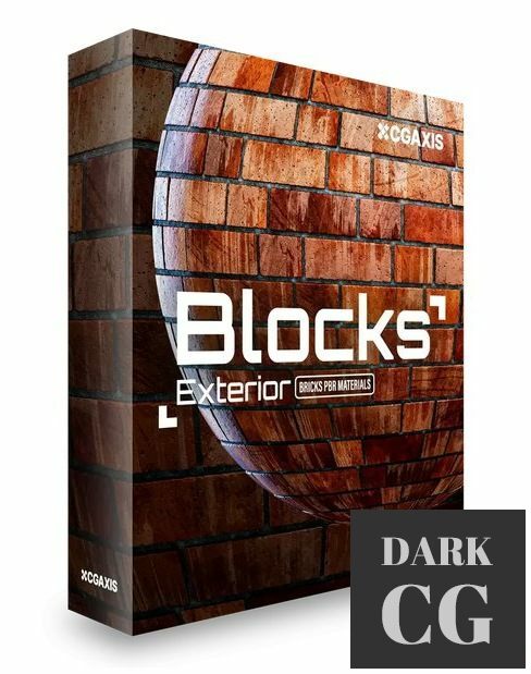 CGAxis Blocks Exterior Brick Walls PBR Textures