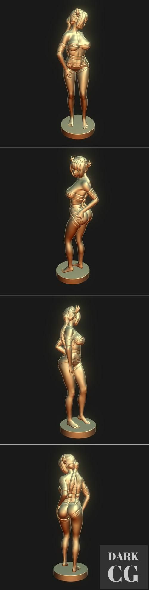 ﻿Printable Girl Anime4 – 3D Print