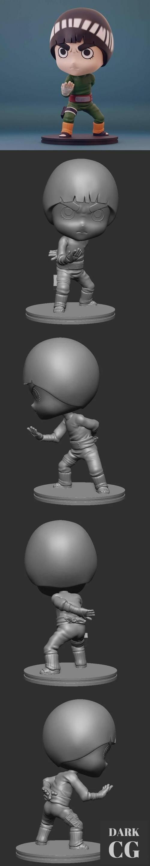 3D Model Rock Lee Naruto 3D Print