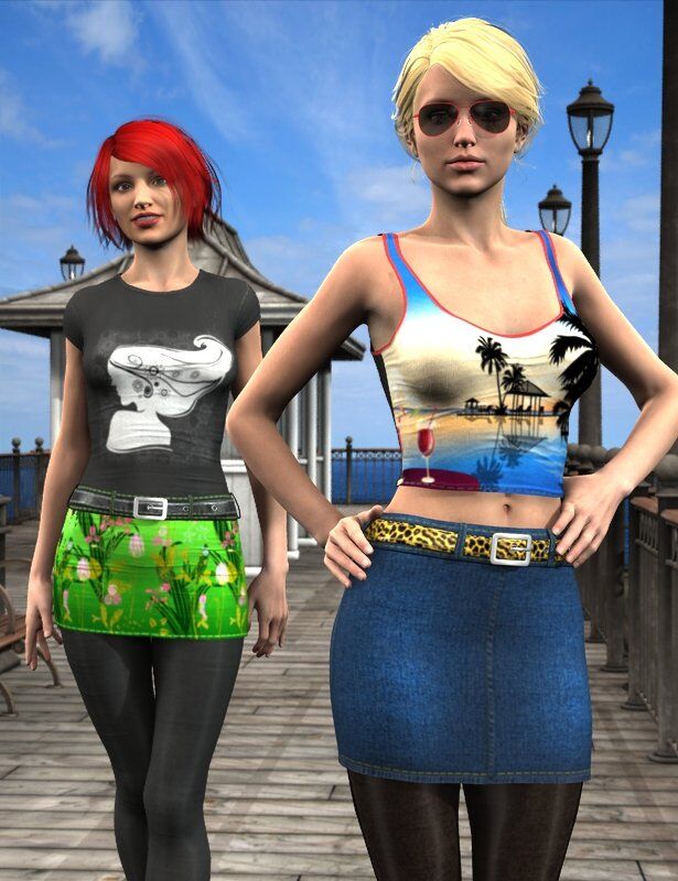 Super Dress and Leggings for Genesis 2 Female s Add ons