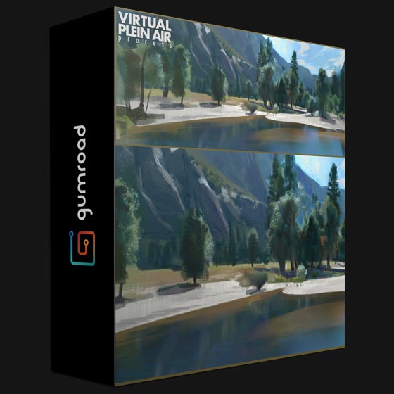 Gumroad Virtual Plein Air painting process By Timothy Rodriguez