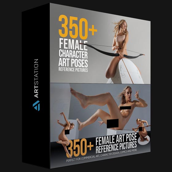 ArtStation 350 Female Art Pose Reference Pictures by Grafit Studio