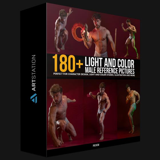 ArtStation 180 Light and Color Male Reference Pictures by Grafit Studio