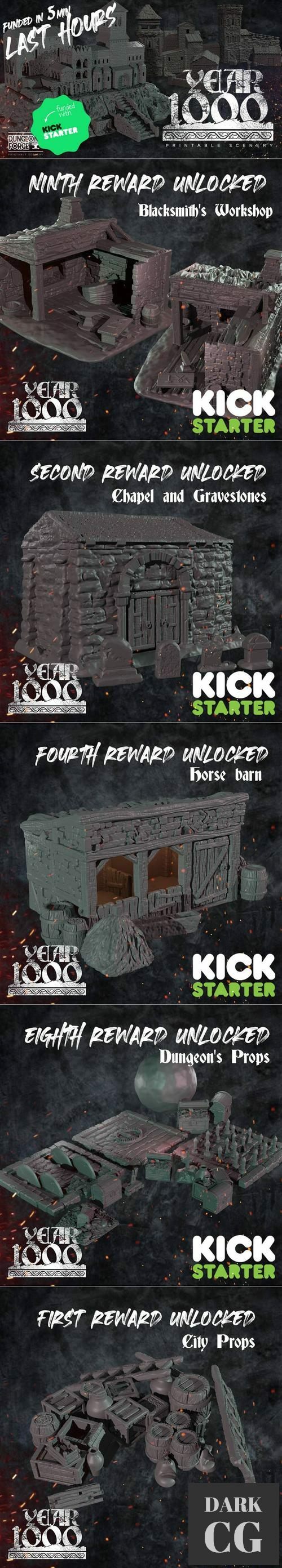 ﻿Dungeons Forge Year 1000 Stretchgoals – 3D Print