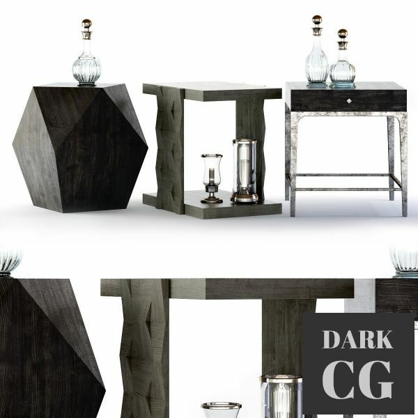 3D Model Bernhardt Linea end tables