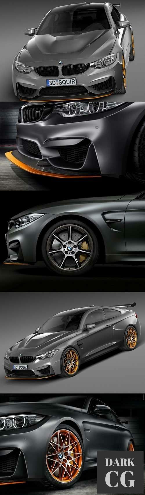 3D Model BMW M4 GTS 2016