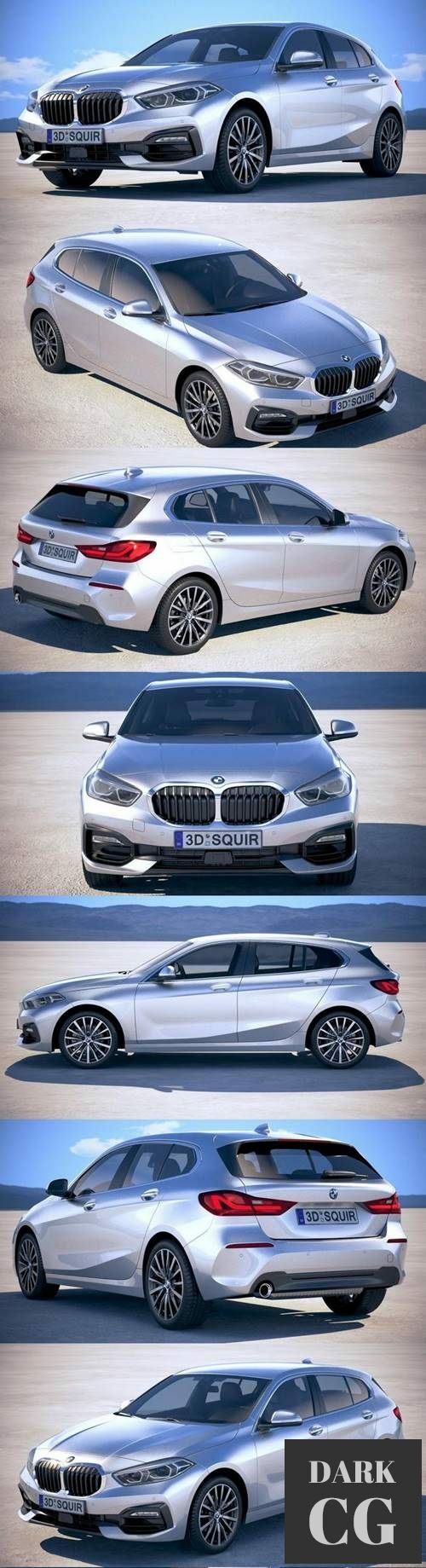3D Model BMW 1 series F40 2020