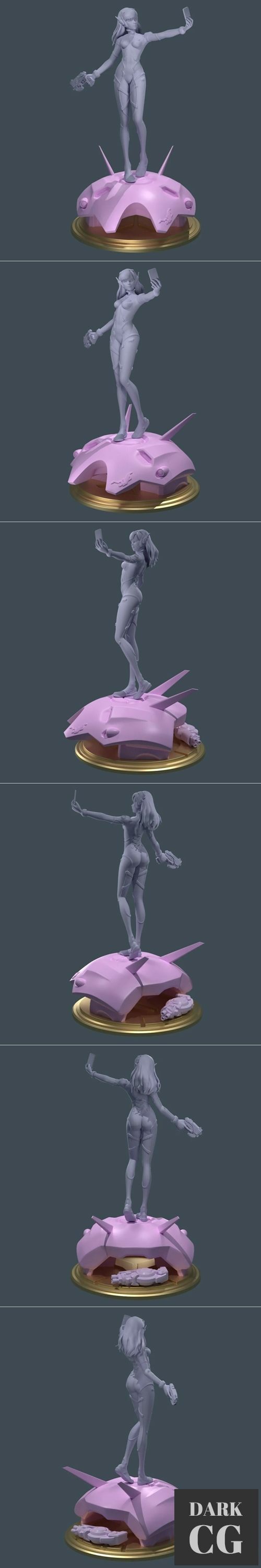 Overwatch - D.VA selfie – 3D Print