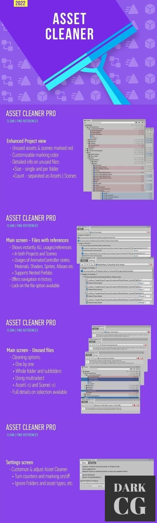 Unity Asset Store Asset Cleaner PRO Clean