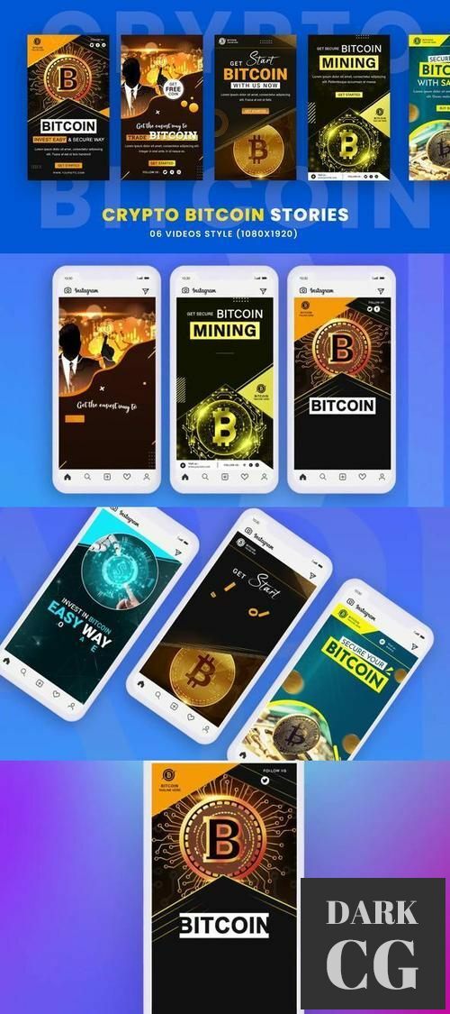 Crypto Bitcoin Stories Pack 35651701
