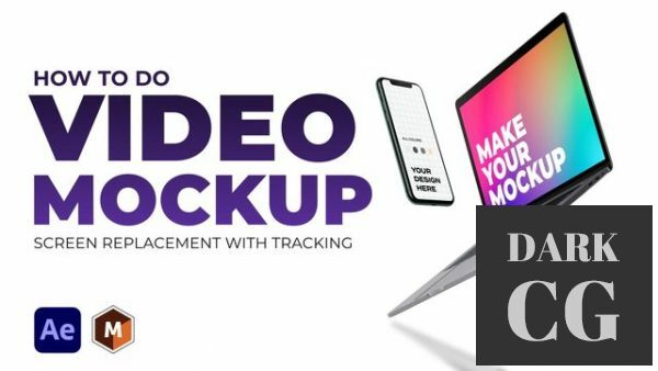Video Mock Up Screen Replacement with Tracking Adobe After Effects Mocha