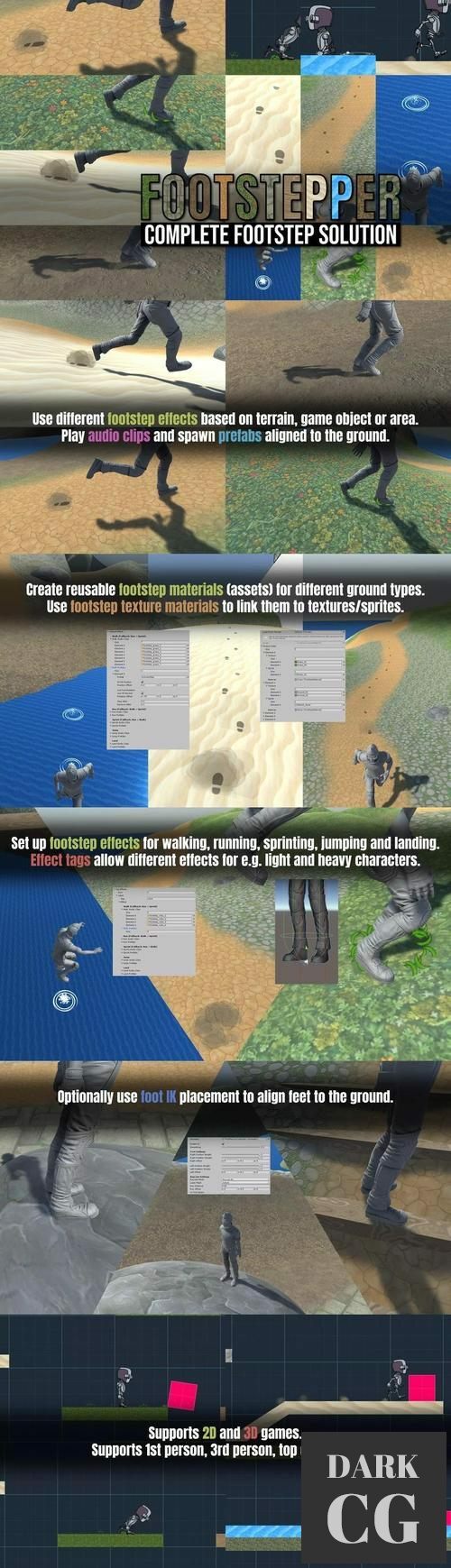 Unity Asset Store Footstepper Complete Footstep Solution