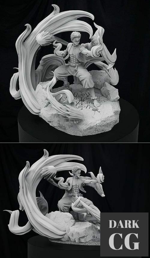 ﻿Akaza Demon slayer – 3D Print