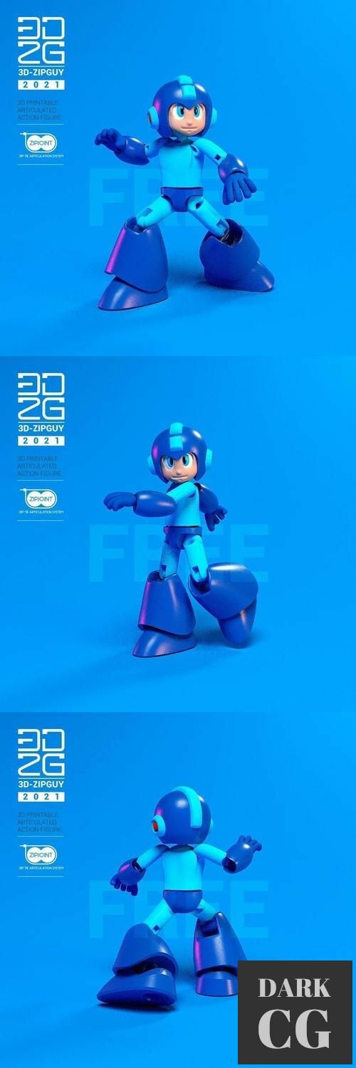 3D Model MECHA GUY Action Figure FREE 3D Print