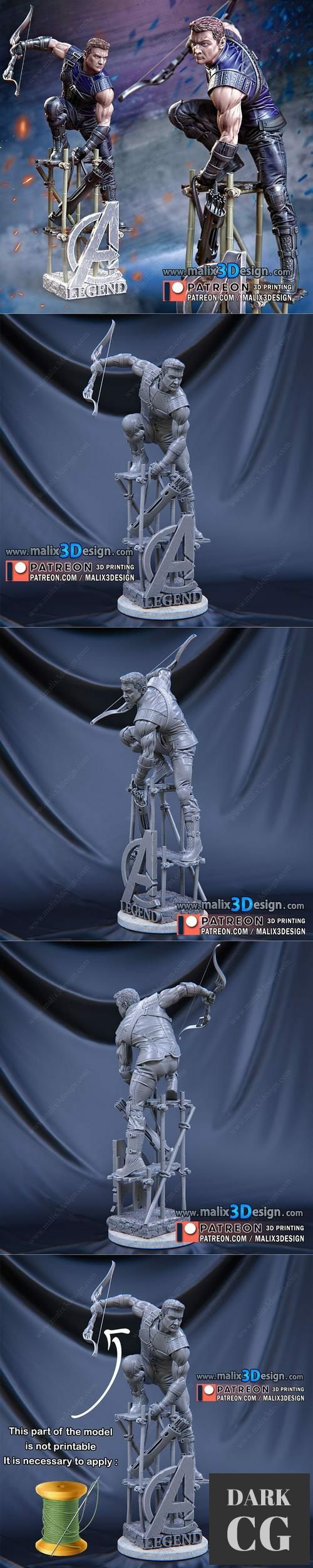 3D Model HAWKEYE 3D Print