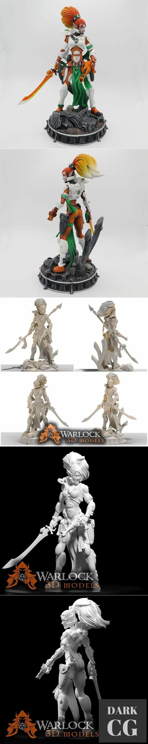﻿Space Elf Bombshell – 3D Print