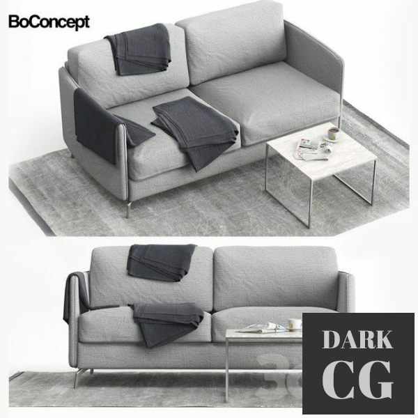 3D Model BoConcept Osaka Sofa with plaid