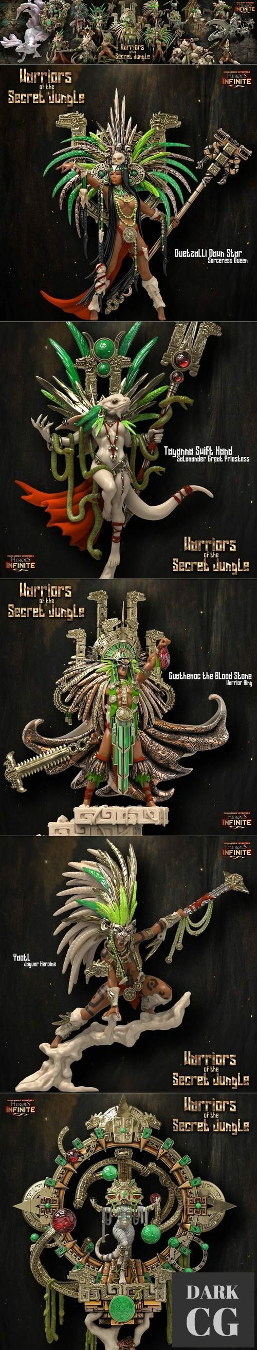﻿Heroes Infinite - Warriors of the Secret Jungle March 2022 – 3D Print