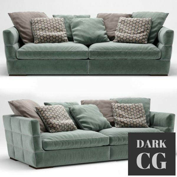 3D Model AVANT Premiere 4 seat sofa by Roche Bobois