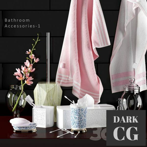 3D Model BATHROOM ACCESSORIES 1