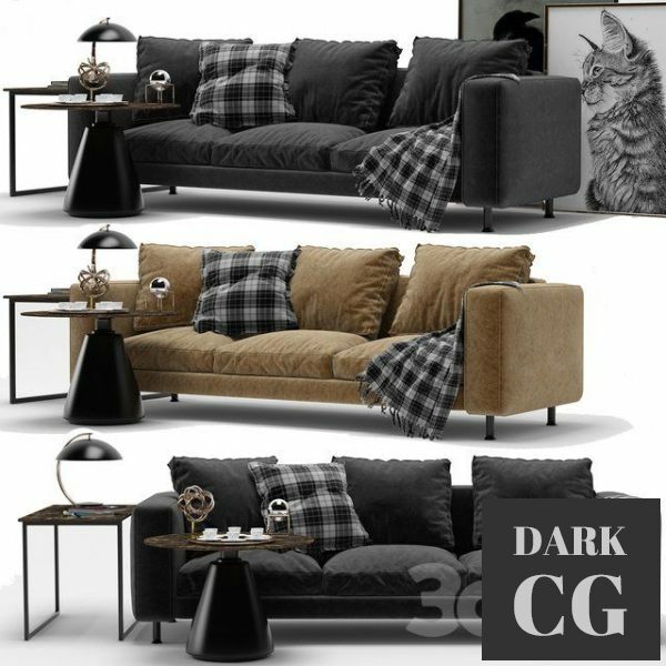 3D Model BoConcept Indivi Sofa