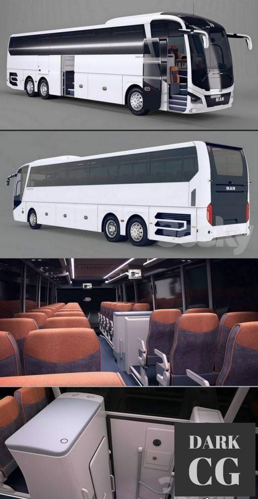 3D Model MAN Lion s coach L R08 2018