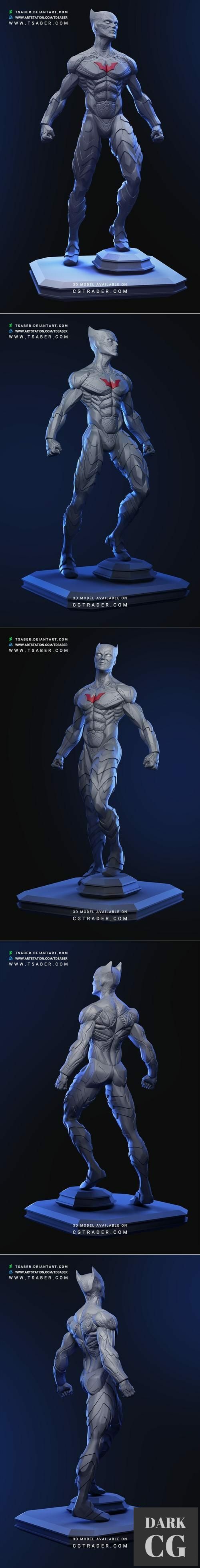 ﻿Batman Beyond Statue – 3D Print