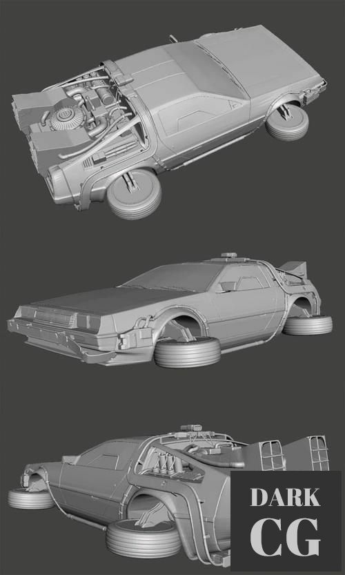 ﻿DELOREAN  Ready Player One PRINT DG – 3D Print